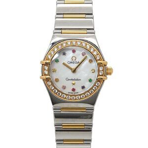 Omega Constellation Mini My Choice Iris Two-Tone 1365 79 Diamond Bezel Ladies...